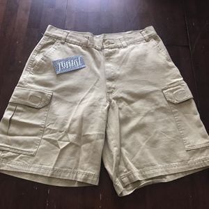 CYBERTEK KHAKI TAN CARGO SHORTS 32